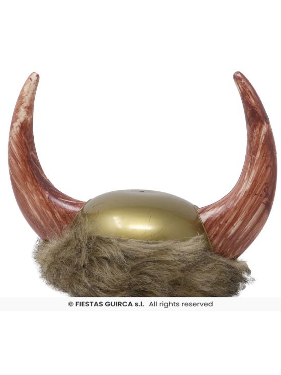 Casco Vikingo con Piel – Sombrero Medieval con Cuernos