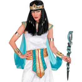 Cetro de Serpiente 64 cm – Accesorio Egipcio para Disfraces de Faraones y Cleopatra