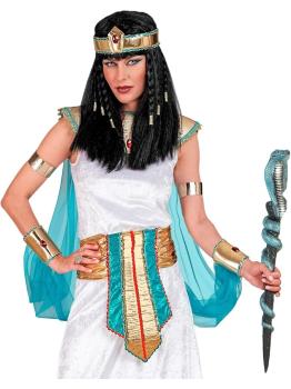Cetro de Serpiente 64 cm – Accesorio Egipcio para Disfraces de Faraones y Cleopatra