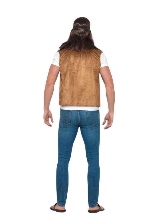 Chaleco Hippie Marrón talla adulto