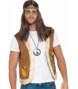 Chaleco Hippie Marrón talla adulto