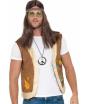 Chaleco Hippie Marrón talla adulto