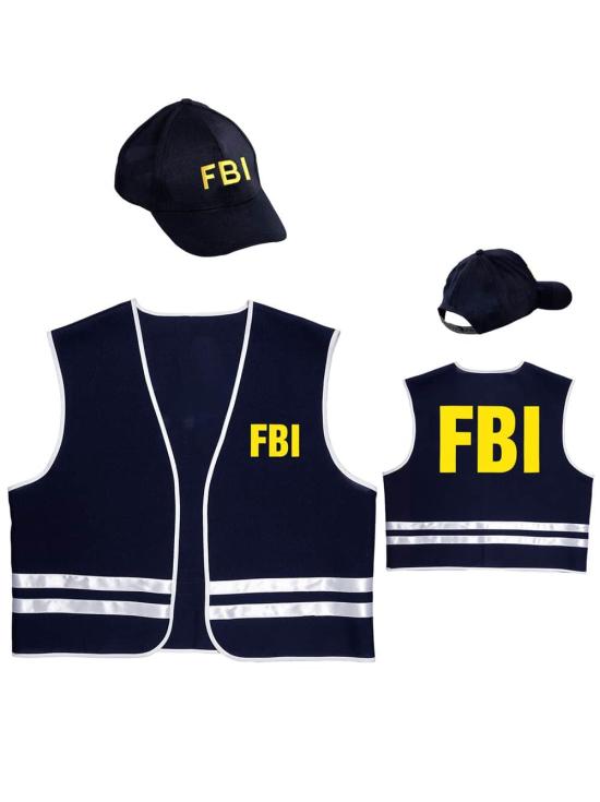 Chaleco y Gorra de Inspector F.B.I