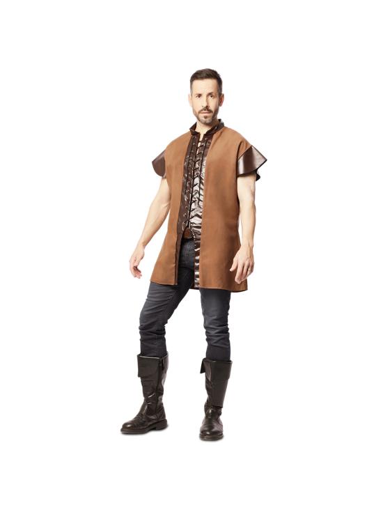 Chaleco Medieval Marrón para adultos