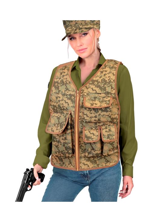 Chaleco Táctico Camuflaje o Cazador para Disfraces