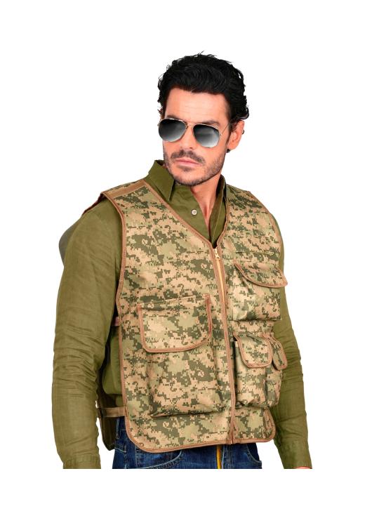 Chaleco Táctico Camuflaje o Cazador para Disfraces