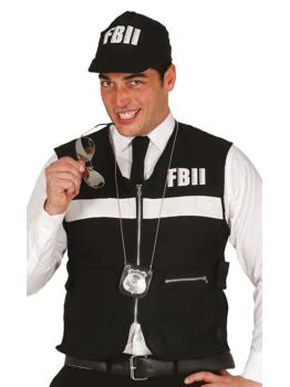 Chaleco y Gorra  F.B.I talla única