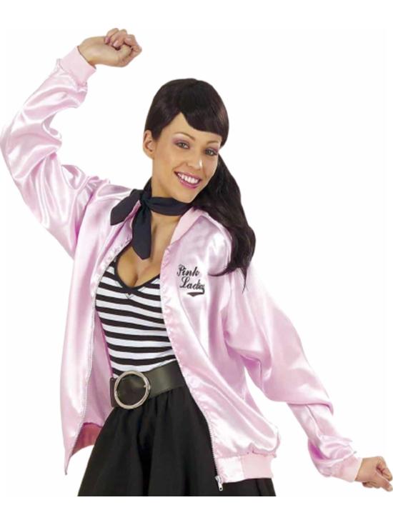 Chaqueta Pink Ladies Grease Mujer – Disfraz Años 50 Rock & Roll