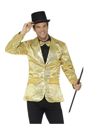 Chaqueta Lentejuelas Dorada  adulto