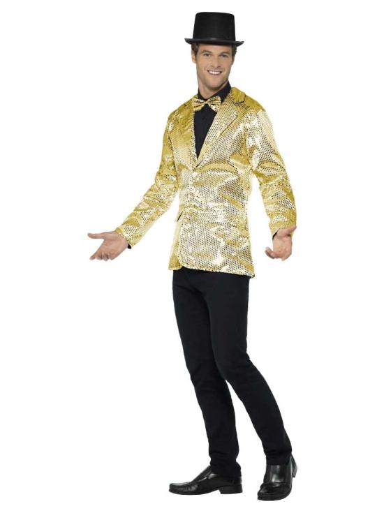 Chaqueta Lentejuelas Dorada  adulto