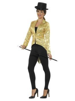 Chaqueta Lentejuelas Dorada adulta