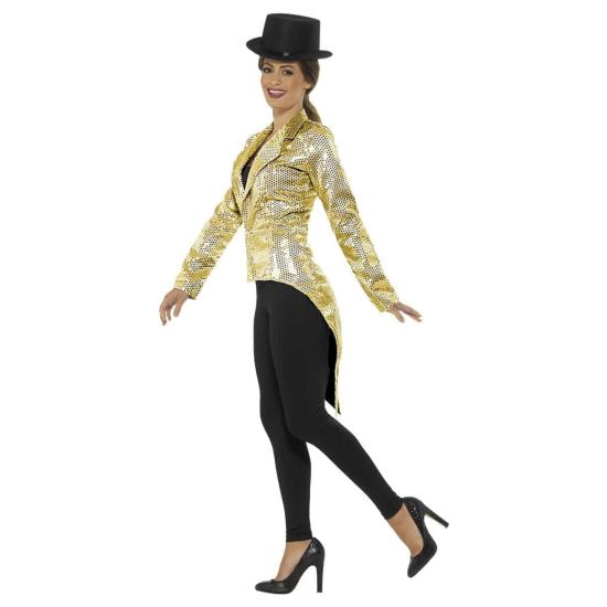 Chaqueta Lentejuelas Dorada adulta