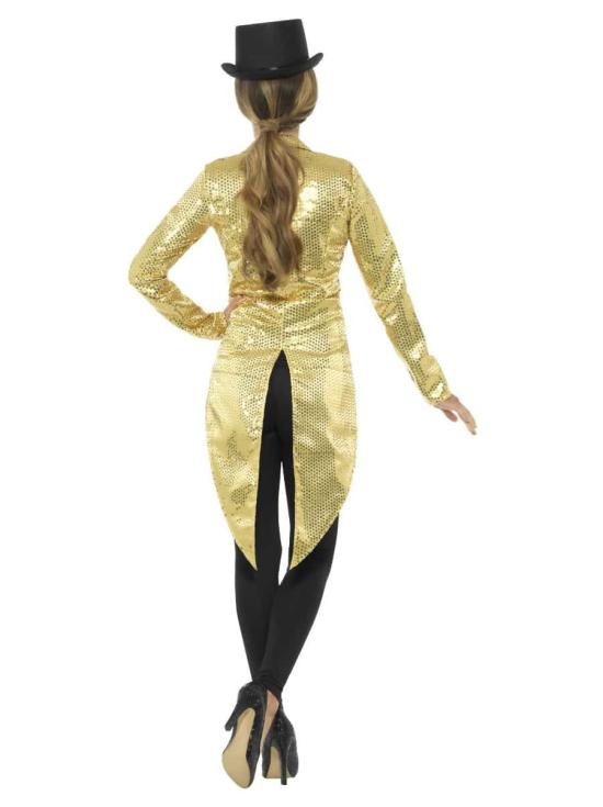 Chaqueta Lentejuelas Dorada adulta