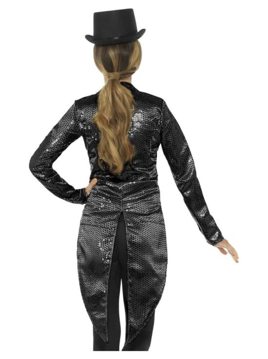 Chaqueta Lentejuelas Negra adulta