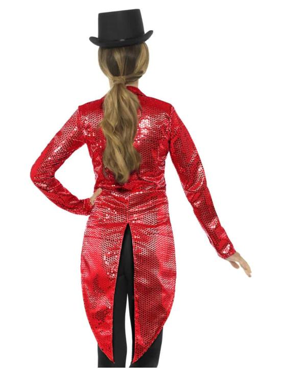 Chaqueta Lentejuelas Roja adulta