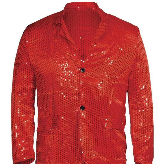 Chaqueta Lentejuelas Roja  adulto
