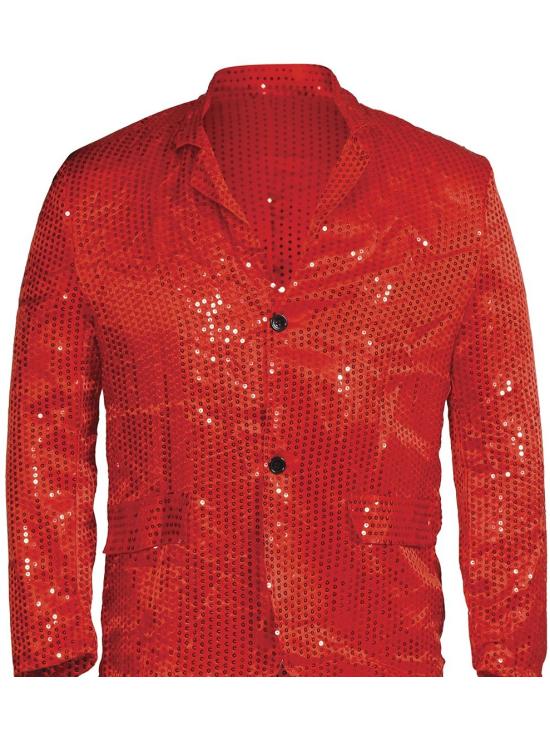 Chaqueta Lentejuelas Roja  adulto