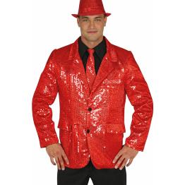 Chaqueta Lentejuelas Roja  adulto