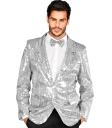 Chaqueta Plateada Show con Lentejuelas adulto