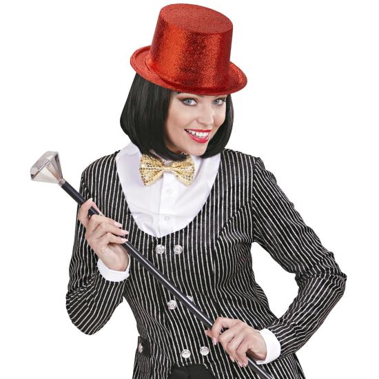 Chistera Brillante de Color Rojo