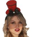 CHISTERA MINIHAT ROJA con Diadema