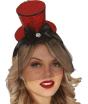 CHISTERA MINIHAT ROJA con Diadema