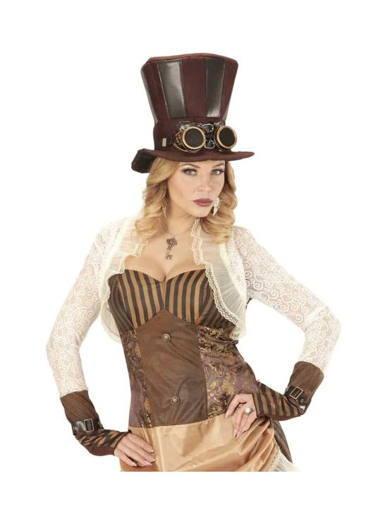 Chistera Steampunk y Gafas.