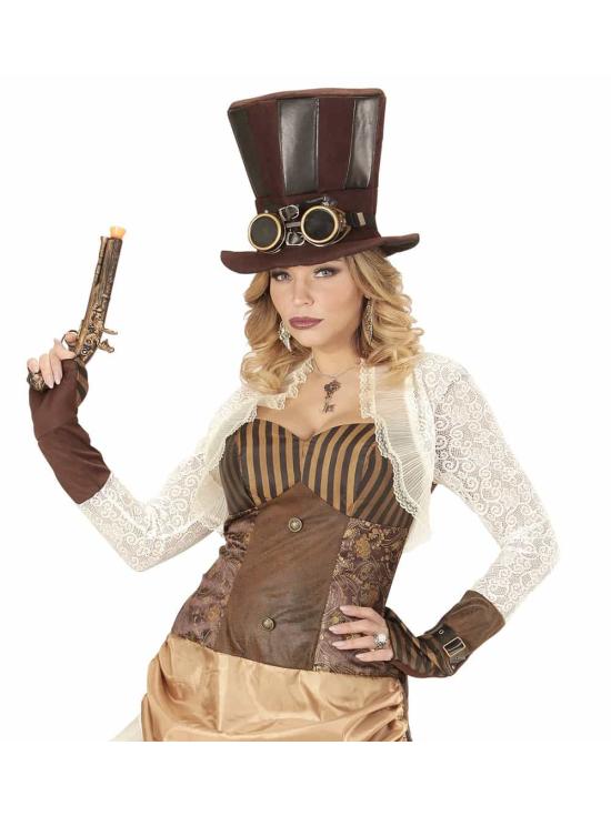 Chistera Steampunk y Gafas.