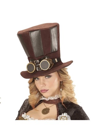 Chistera Steampunk y Gafas.