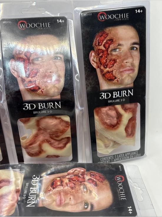 Cinema Secrets Woochie 3D Burn – Prótesis de Quemadura de Látex FX