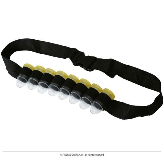 Cinta con 8 vasitos/balas para bebida