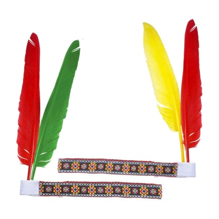 Cinta Plumas Indio .
