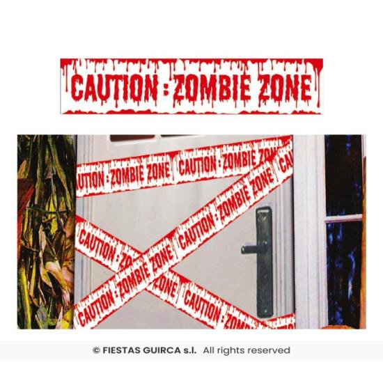 Cinta Precaución Zombies 6 m Cinta Precaución Zombies 6 m