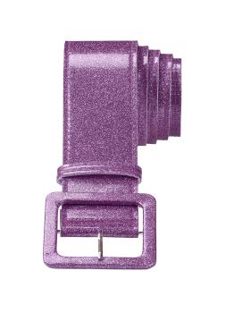 Cinturón Glitter Morado 120 cm .