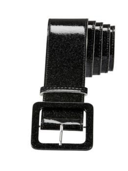 Cinturón Glitter negro 120 cm