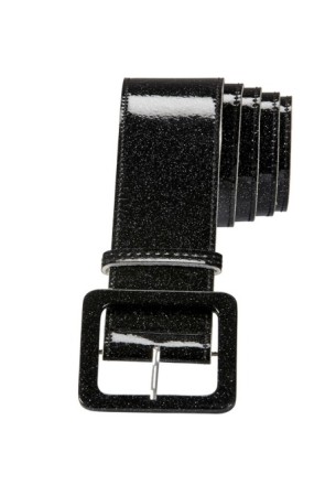 Cinturón Glitter negro 120 cm