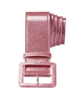 Cinturón Glitter rosa 120 cm .