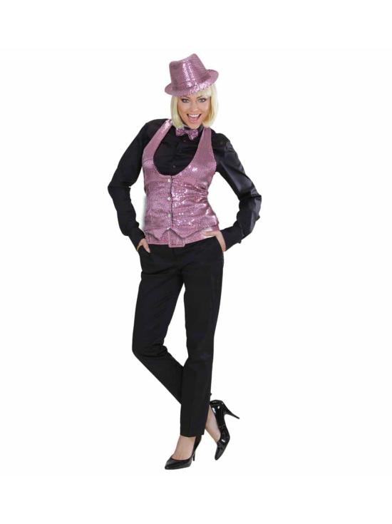 Cinturón Glitter rosa 120 cm .