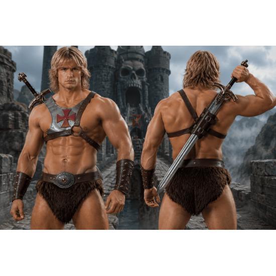 Cinturón Porta Espada Simil Piel para disfraces medievales y vikingos