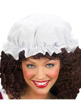Cofia color blanca.