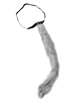 Cola de lobo peluche moldeable disfraz