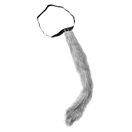 Cola de lobo peluche moldeable disfraz