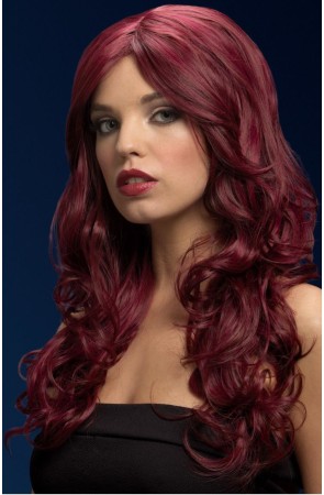 Colección Fever, Peluca Nicole, rojo cereza