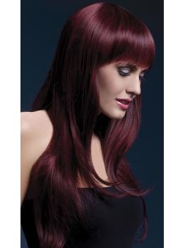 Colección Fever, Peluca Sienna, negra cereza,