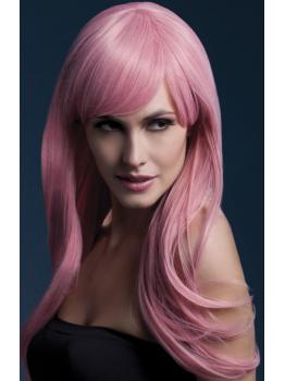 Colección Fever, Peluca Sienna, rosa pastel,