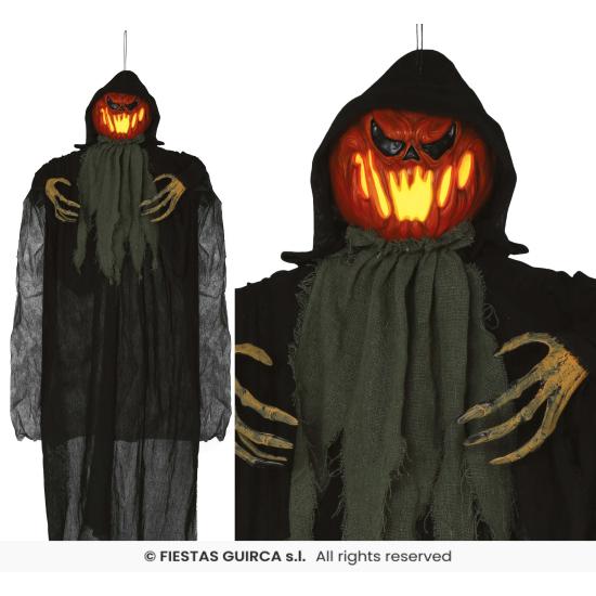 Colgante Calabaza con Luz 120 cm – Decoración de Halloween