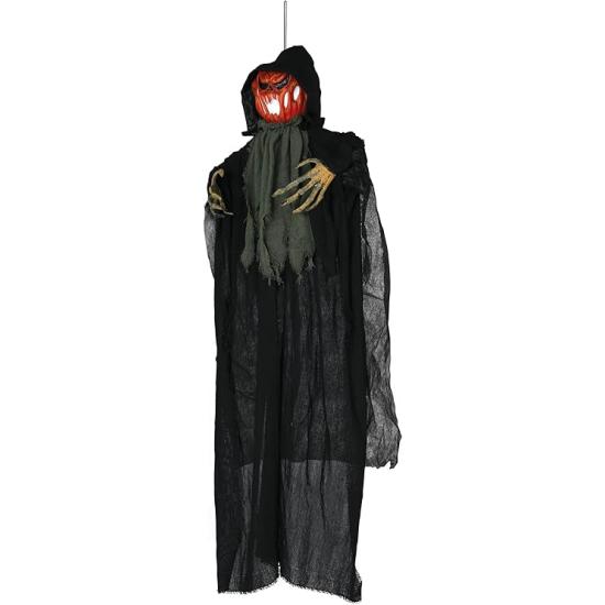 Colgante Calabaza con Luz 120 cm – Decoración de Halloween