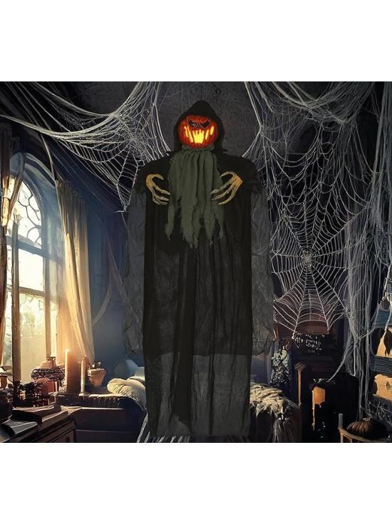 Colgante Calabaza con Luz 120 cm – Decoración de Halloween