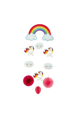 Colgante de Unicornios con Nubes de 40x72 cm
