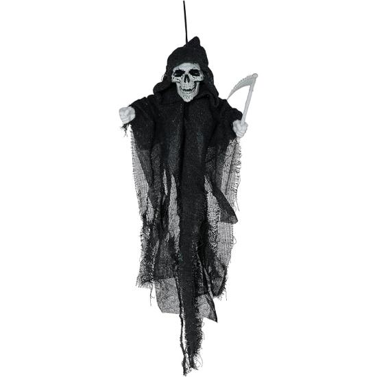 Colgante Esqueleto con Guadaña 50 cm – Decoración de Halloween Colgante Esqueleto con Guadaña 50 cm – Decoración de Halloween